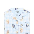 thumbnail image 5 of Bluey Girls Short Sleeve Button Down Top with Shorts, 2-Piece Pajama Set, Sizes 4-12, 5 of 7