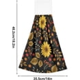 thumbnail image 3 of SKYSONIC Hanging Kitchen Towel 12" x 17", Sunflower-d Towel Set 2 Pieces of Dry Towels for Kitchen, Bathroom, Laundry Room Table, 3 of 7