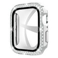thumbnail image 1 of 2 Pack Goton Bling Screen Protector Case for Apple Watch Series 7 & 8 45mm with Tempered Glass, Glitter Diamond Rhinestone, 1 of 5