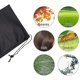 thumbnail image 2 of Paquete de 6 bolsas grandes con bomba de barrera con cordón, bolsas de filtro de bomba de malla para estanques, para biofiltros de estanque, acuario, 2 of 5