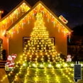 thumbnail image 1 of AMERTEER Outdoor Christmas Decorations 344 LED Star Lights Easy Installation & Waterproof Christmas Lights 8 Modes Christmas Tree Lights for Xmas Tree Home Wedding Thanksgiving Party Holi, 1 of 14