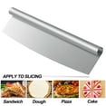 thumbnail image 2 of Uxcell Pizza Cutter Stainless Steel Shredder Razor for Pastry Dough 13.8"x1"x3.9"(L*W*H)., 2 of 6