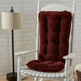 thumbnail image 2 of Greendale Home Fashions Cherokee Merlot Jumbo 2-Piece Rocking Chair Cushion Set, 2 of 5