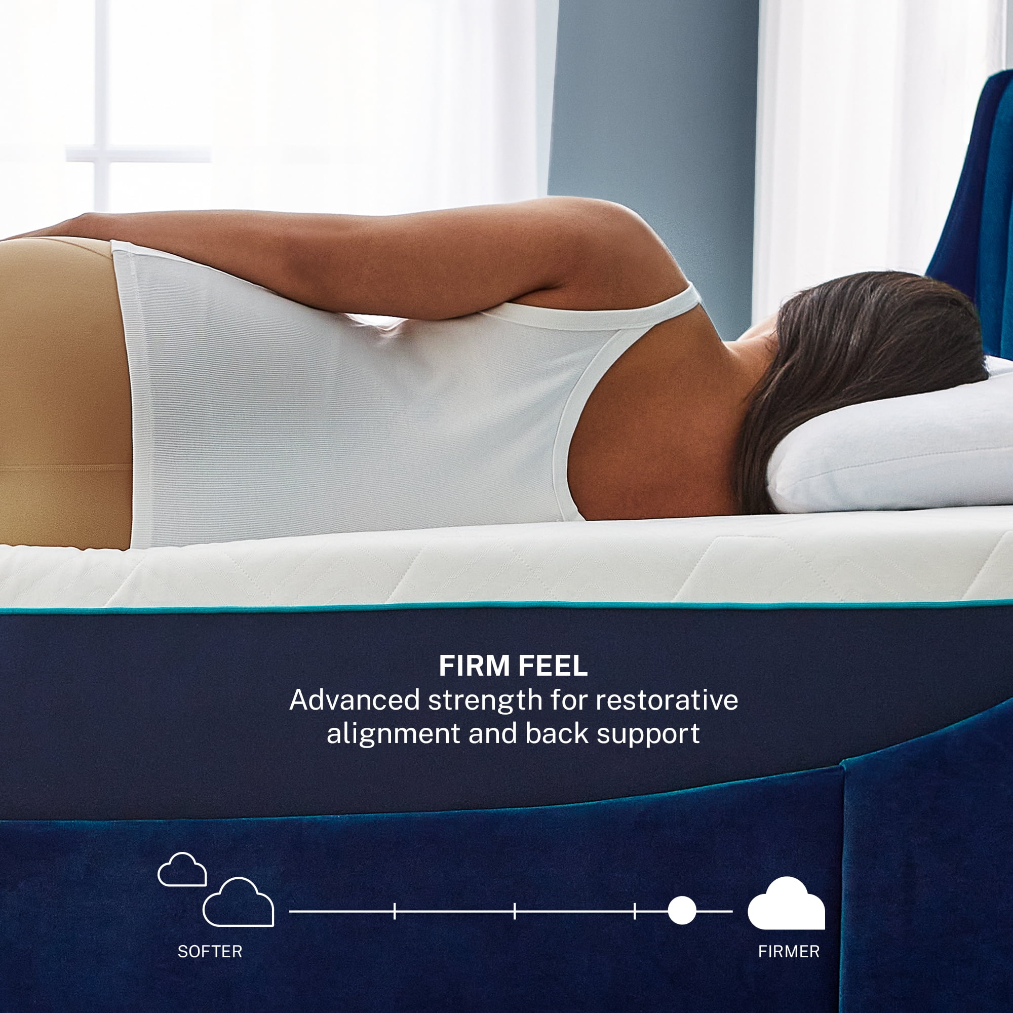 Sleep Innovations Arlo Cooling Firm Support Foam Mattress, 12 Inch Bed in a Box, California King Size