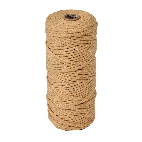 GoXteam Macrame Cord 3mm x 109yards, Colored Macrame Rope, Cotton Rope Macrame Yarn, Colorful Cotton Craft Cord for Wall Hanging, Plant Hangers, Crafts, Knitting, Jute