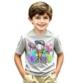 thumbnail image 4 of Miaoju Boys Girls Baseball Shirt Gameday Outfits Oversized Short Sleeve Tops Baseball Season Crew Neck Funny Baseball Shirts for Kids, 4 of 4