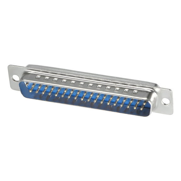 D-sub Connector Male Plug 37-pin 2-row Solder Type Blue 1pc