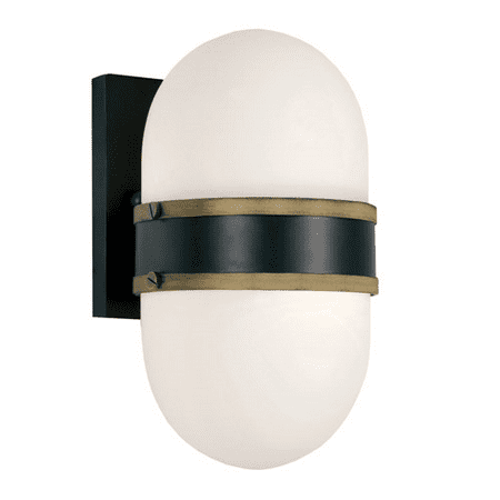 Cloud 9 Clarksville World of Lighting WL206025 Wall Sconces Matte Black and Textured Gold Glass and Steel Clarksville ()