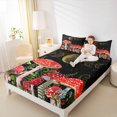 thumbnail image 4 of Manfei Kawaii Mushroom Fungus Twin Sheet Sets,Tropical Botanical Plant Twin Fitted Sheet,Galaxy Starry Sky Flat Sheet For Girls Teens,Ultra Soft Home Decor,3 Pieces, 4 of 7