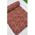 thumbnail image 6 of A And E Textiles House Premium Red Floral Hand block Print Kantha Quilt Indian Natural Color inspired Bedding Hand Stitched Rural Quilted Boho bedding Kantha Throw, 6 of 9