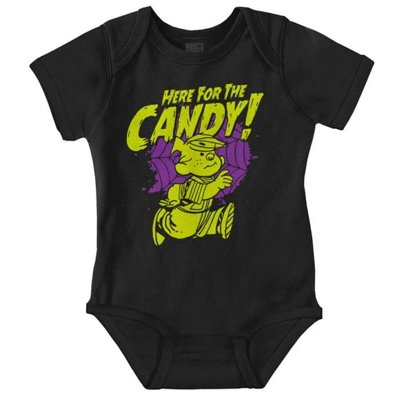 Dennis Cartoon Here For The Candy Romper Boys or Girls Infant Baby Brisco Brands NB