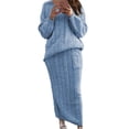 thumbnail image 1 of Ropa de mujer de otoño e invierno Suéter de aguja torcida de moda europea y americana Falda de traje de mujer, 1 of 6