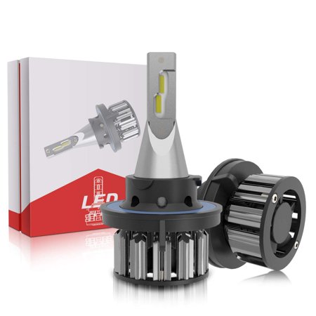 TERRAIN VISION H13 9008 LED Headlight Bulbs Conversion Kit Low Beam Light Bulb White For Ford F150 for Jeep Wrangler pack 2