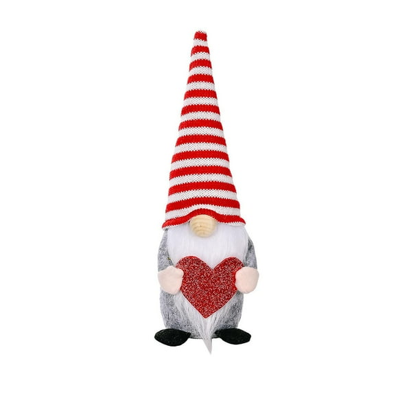 Muñeca sin rostro tejida HUOGUO para el día de San Valentín, gnomo