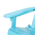 thumbnail image 6 of Carla Acacia Wood Outdoor Folding Adirondack Chair, Set of 2, Teal, 6 of 9