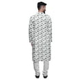 thumbnail image 3 of Atasi Long Sleeve Kurta Printed Button Down Asymmetric Designer Kurta For Boys, 3 of 5
