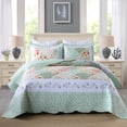 thumbnail image 1 of 3 Piece Quilt Set Lightweight Bedspread Set B014, 1 of 10