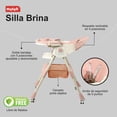 thumbnail image 3 of Silla Periquera Bebé 2 En 1 Motek Brina Reclinable Ruedas Seguridad Reposapie Reclinable Color Rosa, 3 of 6