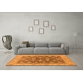 thumbnail image 3 of Ahgly Company Indoor Round Oriental Orange Traditional Area Rugs, 8' Round, 3 of 4