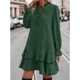thumbnail image 3 of Women's Floral Print Dress with Flare Sleeves and Ruffle Hem for Fall Daily Wear, 3 of 6