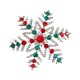 thumbnail image 1 of Elegante broche navideño, accesorios decorativos, ropa, insignias, broches, Copo de nieve, 1 of 9