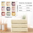 thumbnail image 6 of Yayeee 6 Pack Kitchen Dish Cloths Set for Washing Soft Drying Absorbent Microfiber Towels, Beige Jam Jars, 6 of 9