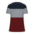 thumbnail image 4 of Raeneomay Oversized T Shirts for Women Fashion Women Summer Solid V-Neck T-Shirt Short Sleeve Casual Blouse Tops, 4 of 4