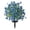 T1#Blue,22inch, variant on Artificial Geranium Flowers with Stake, UV Resistant Fake Outdoor Bushes, Realistic Silk Faux Flowers for Front Porch Patio Garden Decor, Artificial Shrubs for Outside