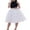 White, variant on Womens Princess Ballet 7 Layers Tulle Tutu Skirt Wedding Party Evening Cocktail Mini Summer Dress