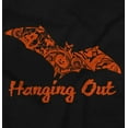 thumbnail image 2 of Haunted Halloween Bat Hanging Out Unisex Fleece Graphic Zip Up Hoodie Brisco Brands 2X, 2 of 5