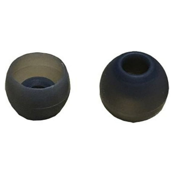 Black Comfortable Painless Dustproof Anti Lost Earphone Replacement Silicone Earbuds Cover Earplug Protector Protective Caps M-SIZE 1 PAIR