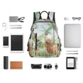 thumbnail image 4 of Honeii Watercolor African Animals Wildlife Print Lightweight Backpacks,Carry on Backpack,Durable Backpack for School, Work & Travel, 4 of 7