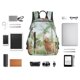 thumbnail image 4 of Disketp Watercolor African Animals Wildlife Mochila Ligera e Impermeable, Mochila de Día Resistente para Viajes, Senderismo y Uso Diario para Hombre y Mujer, 4 of 7
