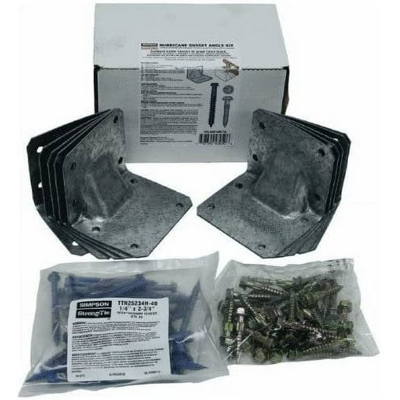 Simpson Strong Tie HGAM10KTA Gusset Angle Bracket Kit 10 HGAM10's w/SDS and Titen Screws