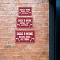 thumbnail image 2 of Classic Framed Plus Dogs & Wine Make Life Better Wall or Door Sign | Funny Home Decor - Large, 2 of 9