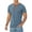 01-Vg Blue, variant on Iceglad Mens Henley Short Sleeve T-Shirt Cotton Lightweight Button T-Shirts Basic Casual Shirts Vg Blue L