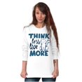 thumbnail image 3 of Think Less Live More Inspiring Cat Women's Long Sleeve T Shirt Brisco Brands X, 3 of 6