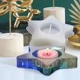 thumbnail image 5 of Heat Resistant Epoxy Mold Bendable DIY Pentagram/Square Style Candlestick Mold for Home, 5 of 8