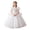 Dress01-White, variant on LEKWK Girls Princess Dress Sequin Puff Short Sleeve Sheer Mesh Tiered Pageant Gown Embroidery Ruffle Cute Dress for Flower Girl Wedding Birthday Party 3-14Y