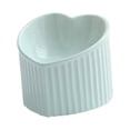 thumbnail image 1 of Tazón de gato inclinado de cerámica Yinane Forma de corazón Plato poco profundo Antideslizante Lindo, 1 of 8