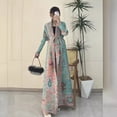 thumbnail image 3 of Pleats Elegant Pleated Long Trench Coat 2024 Spring And Summer New Long Robe Coat Jacket Cape Print Fashion, 3 of 5