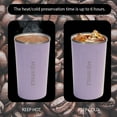 thumbnail image 6 of Aquaphile Double Walled Stainless Steel Insulated Coffee Travel Coffee Mug, Lavender 12 Oz, 6 of 8