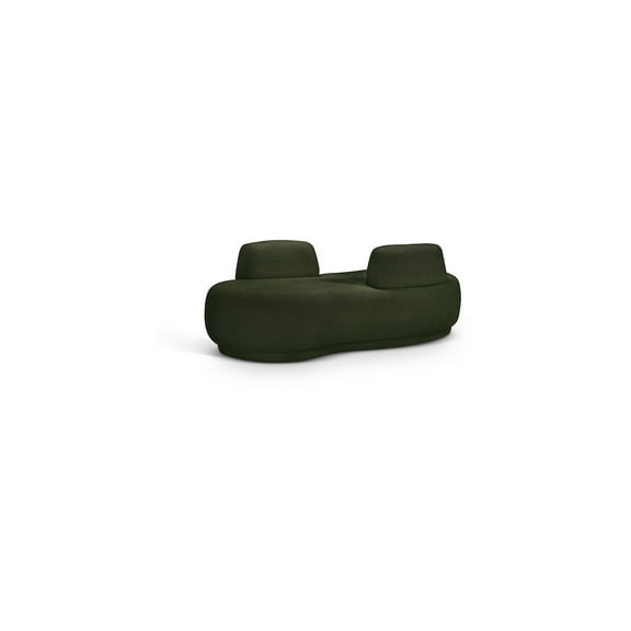 Meridian Furniture Argyle Green Teddy Fabric Chaise/Loveseat