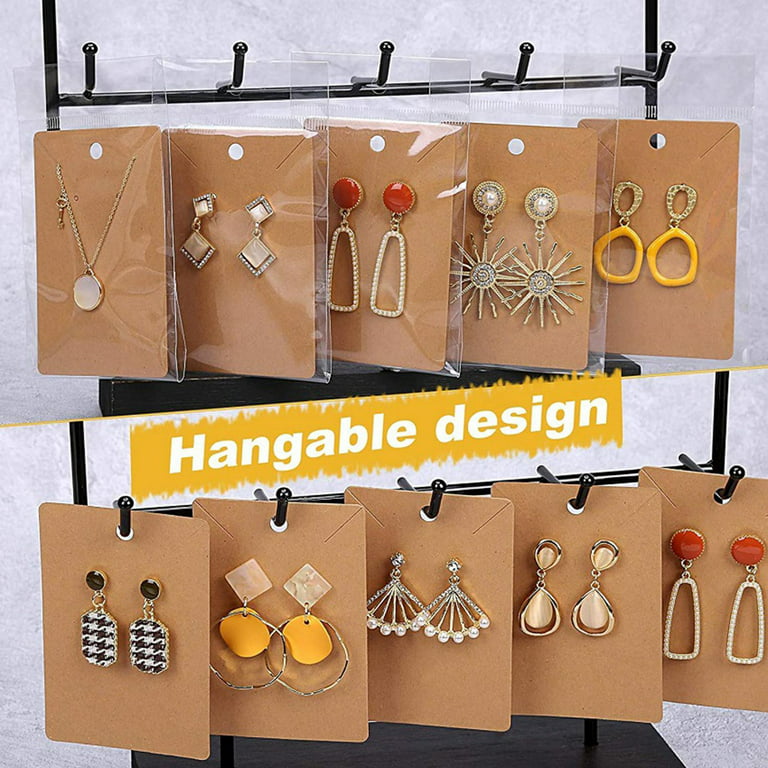 40/80Pcs Earring Cards Cardboard Paper Jewelry Accessories Display