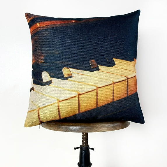 Piano Keys | Music Lover | Pillow Cover | Home Decor | Throw Pillow | Gift for Musician | Music decor | Music Gifts | Pillow