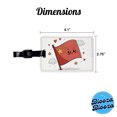 thumbnail image 3 of Kawaii China Flag Faux Leather Travel Luggage Tag, 3 of 7