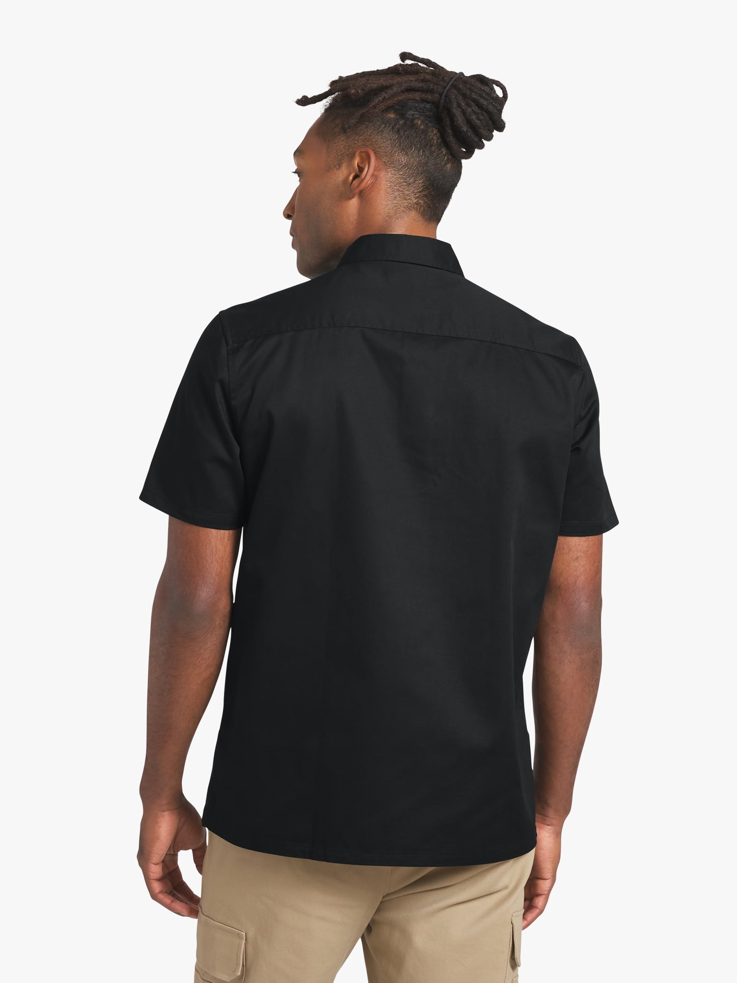 Dogg Supply by Snoop Dogg All-Gender Men's and Women's Twill Work Shirt, Sizes XS-3XL