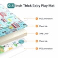 thumbnail image 2 of Foldable   Mat,  Large, , Waterproof Activity Playmats for Babies, Education for Infant, Non-Slip Double Sided (79”x71” 0,4in Olive) boy and Girl, 2 of 7