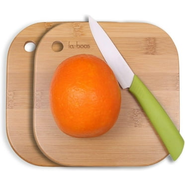 Home Mini Cutting Board Small Fruit Cutting Board Solid Bamboo Wood Board for Baby Infant dormitoryＩSet of 2