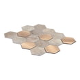 thumbnail image 2 of malla de mosaico dune stone & gold 25.5 x 29.2 cm, 2 of 4
